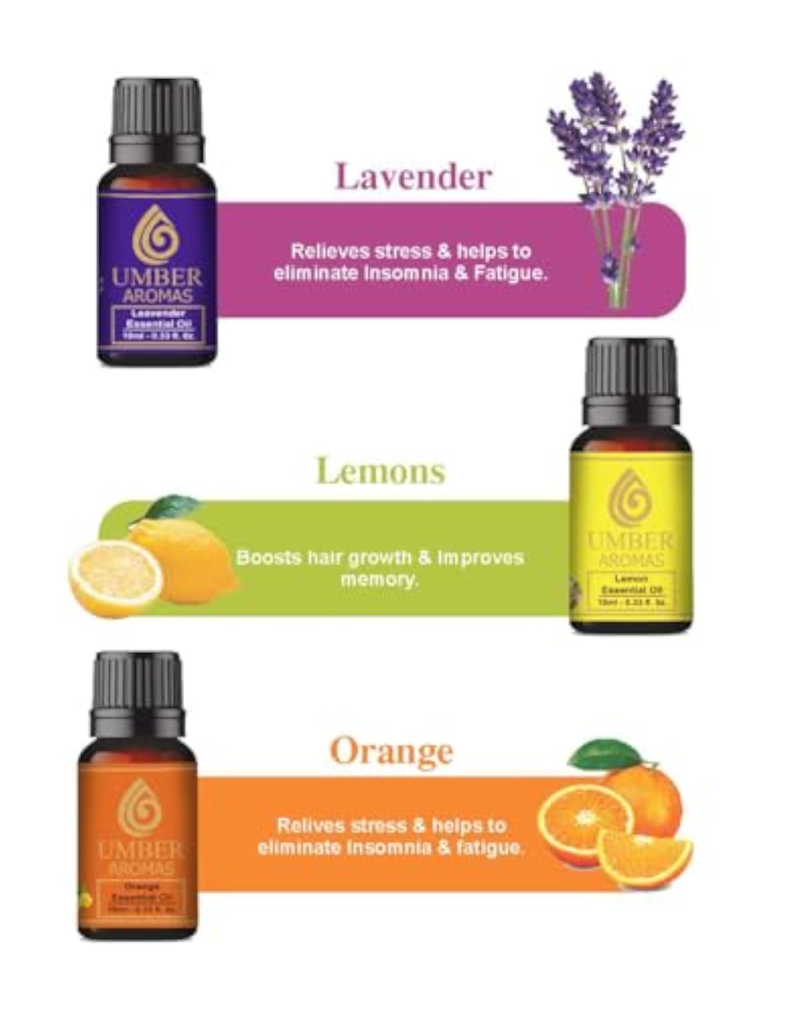 Essential Oil Pack of 12 for Aromatherapy